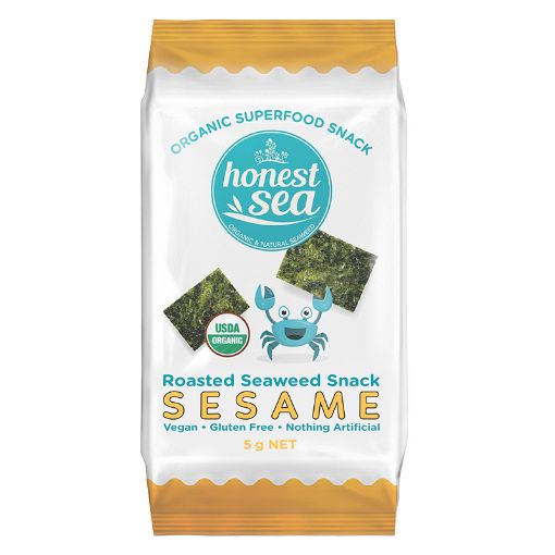 Honest Sea Seaweed - Sesame 10g FULL CASE ORDERS ONLY