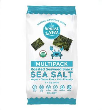 Honest Sea Seaweed - Sea Salt Multipack 6x5g