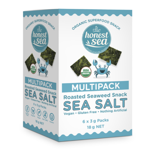 Honest Sea Seaweed - Sea Salt Mulitpack 6x3g