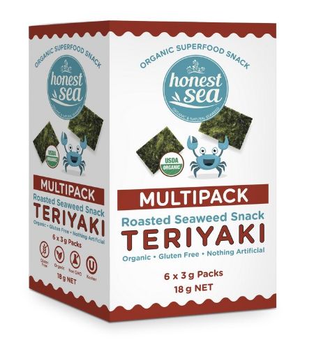 Honest Sea Seaweed - Teriyaki Mulitpack 6x3g