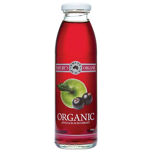 Nature's Organic Apple & Blackcurrant Juice 350ml FULL CASE ORDERS ONLY