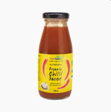 Lum Lum Organic Chilli Sauce 200g FULL CASE ORDERS ONLY