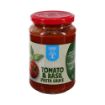 Chantal Organics Tomato & Basil Pasta Sauce 6x340g FULL CASE ORDERS ONLY