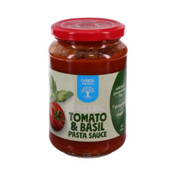 Chantal Organics Tomato & Basil Pasta Sauce 6x340g FULL CASE ORDERS ONLY