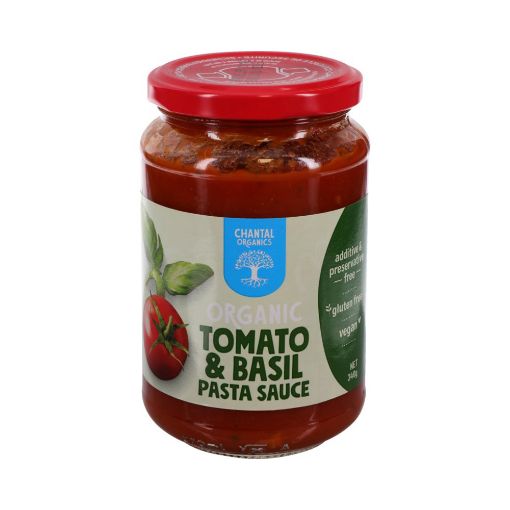 Chantal Organics Tomato & Basil Pasta Sauce 6x340g FULL CASE ORDERS ONLY