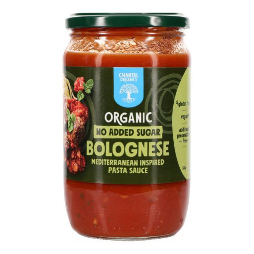 Chantal Organics No Sugar Bolognese Pasta Sauce 6x660g FULL CASE ORDERS ONLY