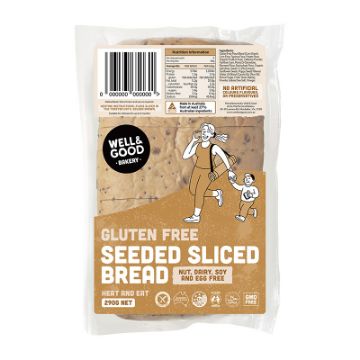 Well & Good Gluten Free Sliced Seeded Bread 290g