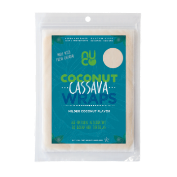 Nuco Coconut Cassava Wraps 55g (5x11g)