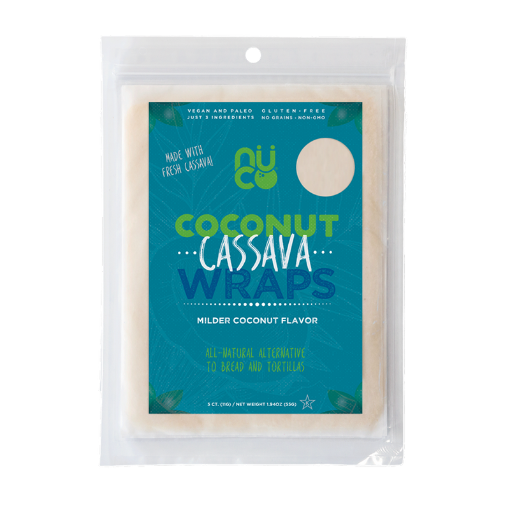 Nuco Coconut Cassava Wraps 55g (5x11g)