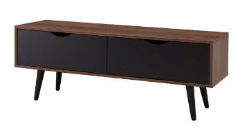 Tauris Osprey TV Cabinet - Dark Oak & Black - Dark Oak/Black