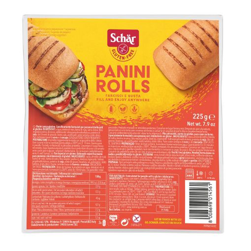 Schar Panini Rolls 225g FULL CASE ORDERS ONLY