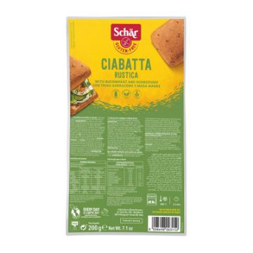 Schar Ciabattine Rustiche Multigrain - Rustic Prebaked rolls 200g FULL CASE ORDERS ONLY