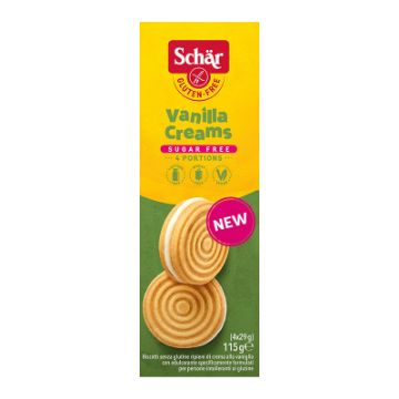 Schar Vanilla Creams 115g FULL CASE ORDERS ONLY