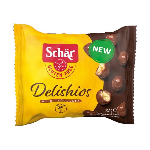 Round, crunchy bites with an indulgent milk chocolate coating.