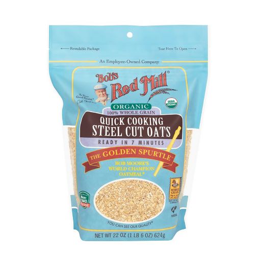 Bob's Red Mill Organic Quick Cooking Steel Cut Oats 624g FULL CASE ORDERS ONLY