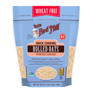 Bob`s Red Mill Quick Cooking Rolled Oats Pure Wheat Free Pouch 794g FULL CASE ORDERS ONLY