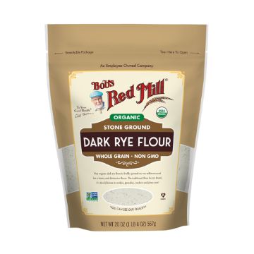 Bob's Red Mill Organic Dark Rye Flour 567g FULL CASE ORDERS ONLY