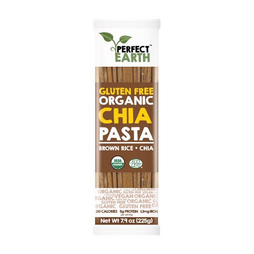 Perfect Earth Organic Rice & Chia Pasta - Brown 225g FULL CASE ORDERS ONLY