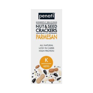 Penati Keto Nut & Seed Crackers - Parmesan 120g 