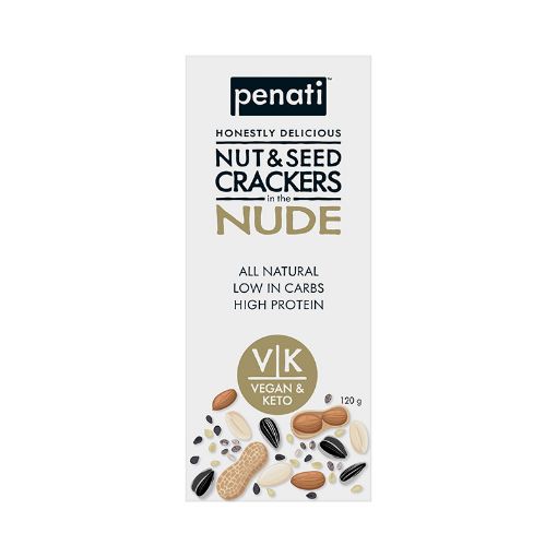 Penati Keto Nut & Seed Crackers - Nude 120g. 