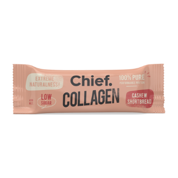 Chief Collagen Protein Bar - Cashew Shortbread 45g FULL CASE ORDERS ONLY 