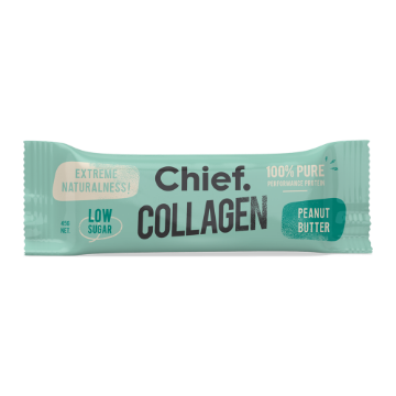 Chief Collagen Protein Bar - Peanut Butter 45g FULL CASE ORDERS ONLY 