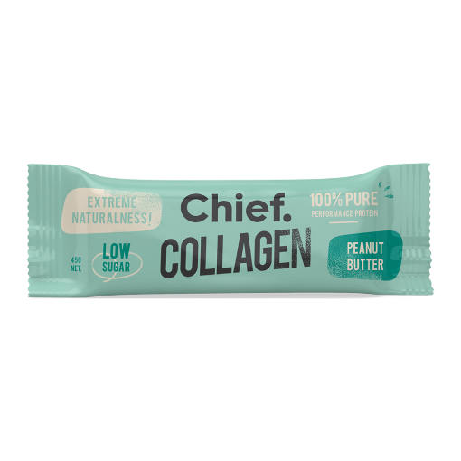 Chief Collagen Protein Bar - Peanut Butter 45g FULL CASE ORDERS ONLY 