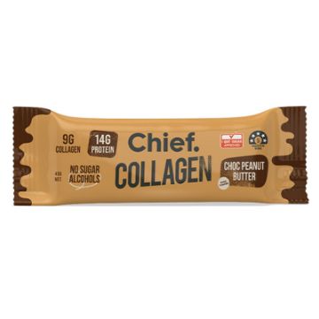 Chief Collagen Protein Bar - Choc Peanut Butter 45g FULL CASE ORDERS ONLY