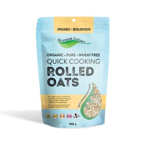 Splendor Garden Organic Wheat Free Quick Rolled Oats 908g 