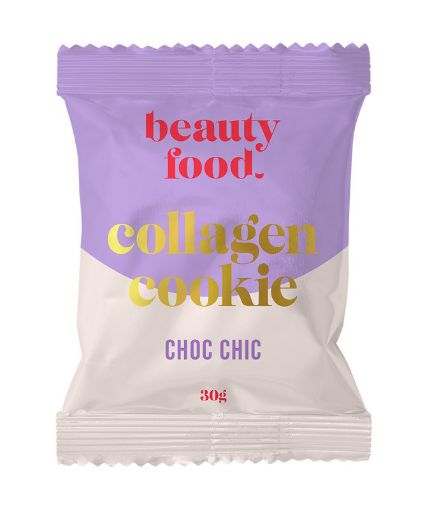 Beauty Food Collagen Cookie - Choc Chic 30g FULL CASE ORDERS ONLY  