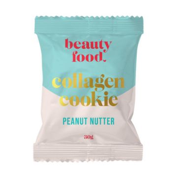 Beauty Food Collagen Cookie - Peanut Nutter 30g FULL CASE ORDERS ONLY