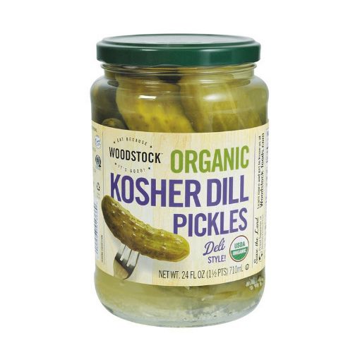 Woodstock Organic Kosher Dill Pickles Whole 710ml - FULL CASE ORDERS ONLY