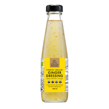 Capital Organic Dressing Ginger 6x200ml FULL CASE ORDERS ONLY 