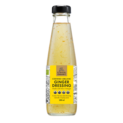 Capital Organic Dressing Ginger 6x200ml FULL CASE ORDERS ONLY 