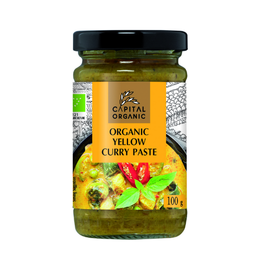 Capital Organic Yellow Curry Paste 6x100g FULL CASE ORDERS ONLY 