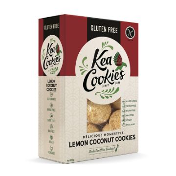 Kea Cookies Gluten Free - Lemon Coconut 6x250g FULL CASE ORDERS ONLY 