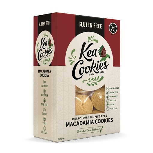 Kea Cookies Gluten Free - Macadamia 6x250g FULL CASE ORDERS ONLY