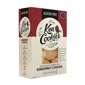 Kea Cookies Gluten Free - Gingernut 6x250g FULL CASE ORDERS ONLY