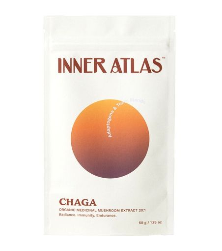 Inner Atlas Organic Chaga Mushroom 20:1 Extract Powder 50g