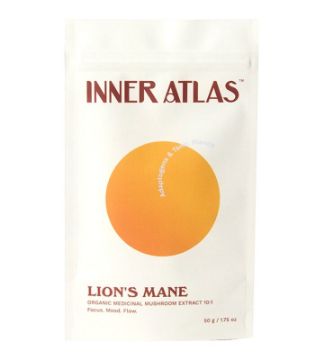 Inner Atlas Organic Lion's Mane Mushroom 10:1 Extract Powder 50g 