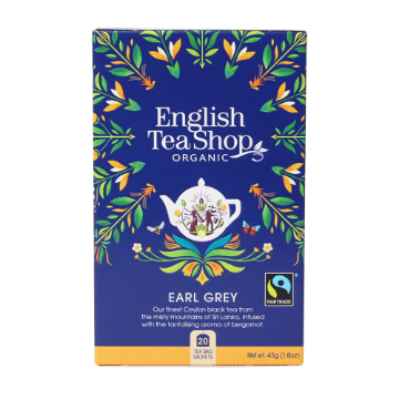 English Tea Shop Organic Earl Grey Teabags 6x20pc FULL CASE ORDERS ONLY