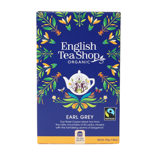 English Tea Shop Organic Earl Grey Teabags 6x20pc FULL CASE ORDERS ONLY