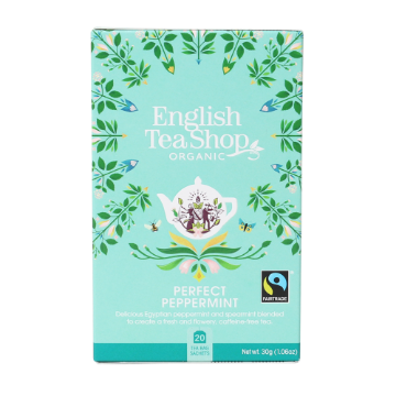 English Tea Shop Organic Peppermint Teabags 6x20pc FULL CASE ORDERS ONLY