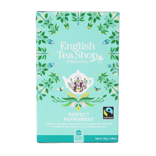 English Tea Shop Organic Peppermint Teabags 6x20pc FULL CASE ORDERS ONLY