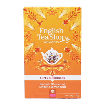 English Tea Shop Organic Turmeric, Ginger & Lemongrass 6x20pcs FULL CASE ORDERS ONLY 