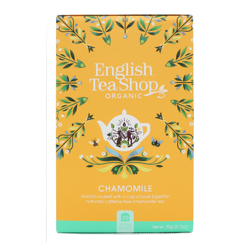 English Tea Shop Organic Chamomile Teabags 6x20pc FULL CASE ORDERS ONLY