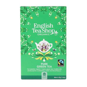 English Tea Shop Organic Green Tea Teabags 6x20pc FULL CASE ORDERS ONLY