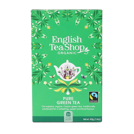 English Tea Shop Organic Green Tea Teabags 6x20pc FULL CASE ORDERS ONLY