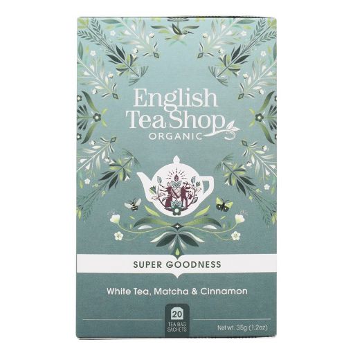 English Tea Shop Organic White Tea, Matcha & Cinnamon 6x20pc FULL CASE ORDERS ONLY