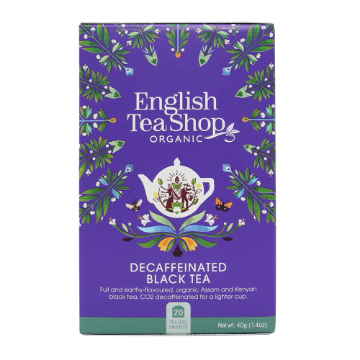 English Tea Shop Organic Decaffeinated Black Tea 6x20pc FULL CASE ORDERS ONLY